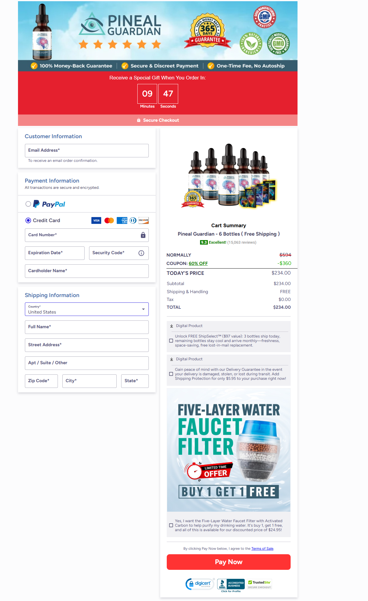 Pineal Guardian Official Website Secure Order Page
